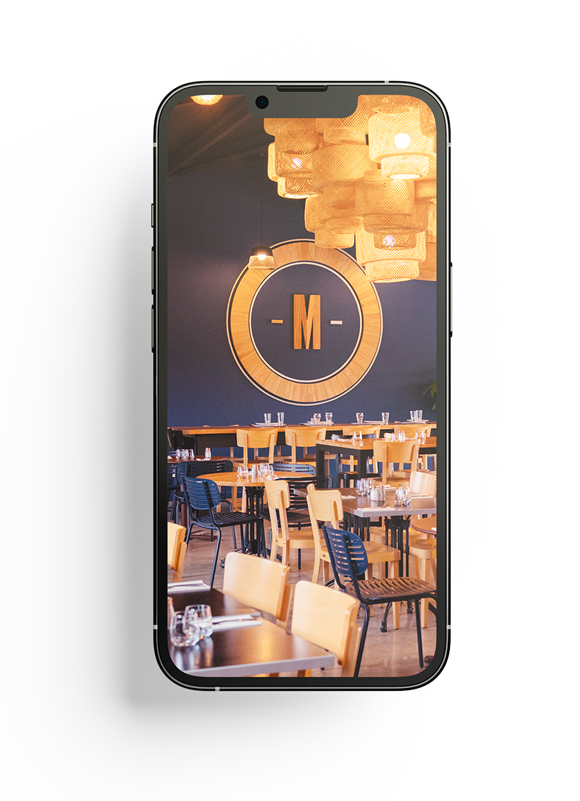 mockup telephone portable site tonton michel restaurant