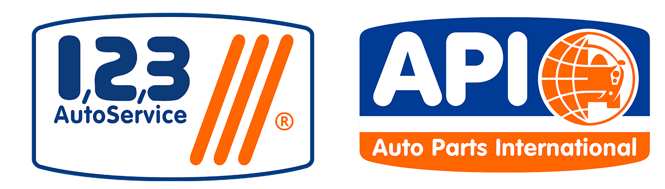 logo api et logo 123 garages auto